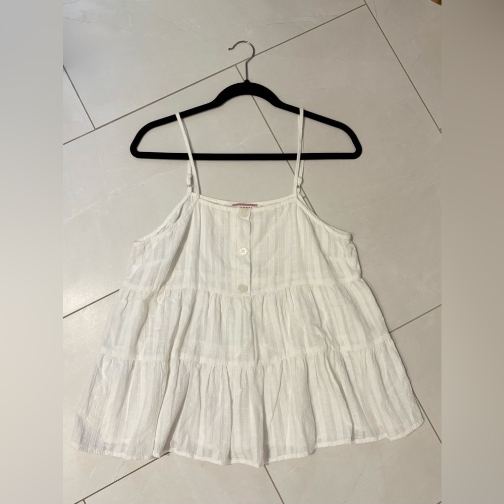 ANDREE BY UNIT White Buttoned Camisole NEW